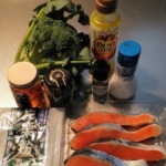 鮭とブロッコリーの蜂蜜マスタードの材料