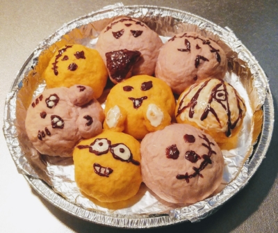 トースターでハロウィンパン
