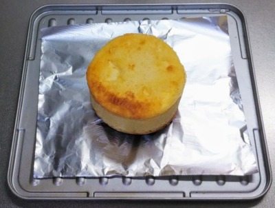 トースターでフルーツケーキ・スポンジ焼き立ての写真です